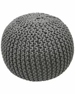 NuLOOM Caprice Round Pouf Home
