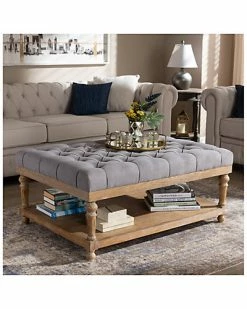 Baxton Studio Lindsey Modern & Rustic Upholstered Wood Cocktail Ottoman Home 11 Baxton Studio Lindsey Modern & Rustic Upholstered Wood Cocktail Ottoman Home -Shop Style Sales 3050009653 RLLD 5