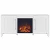 Abraham + Ivy Chabot Rectangular Tv Stand With Log Fireplace For Tv'S Up To 65In Home -Shop Style Sales 3050015157 RLLD 1
