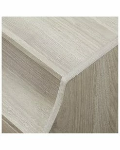 Hewson Curved Open Birch Top 2 Drawer End Table With Usb Home -Shop Style Sales 3050026463 RLLD 3