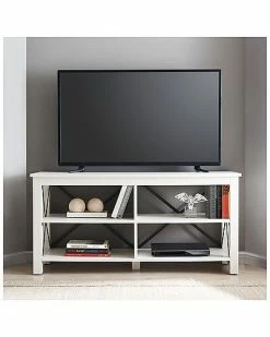 Alternative view of Abraham + Ivy Sawyer 50In White Tv Stand Home