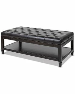 Jennifer Taylor Home Sylvan Farmhouse Birch Wood Tufted Cocktail Storage Ottoman -Shop Style Sales 3050029536 RLLD 2