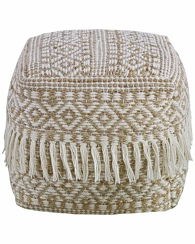 Uttermost Boheme Wool & Hemp Pouf Home 5 Uttermost Boheme Wool & Hemp Pouf Home - Image 3