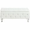 Worldwide Home Furnishings Monique Storage Ottoman