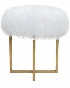 Pasargad Home Sorrento Mongolian Fur Ottoman -Shop Style Sales 3050042241 RLLD 3