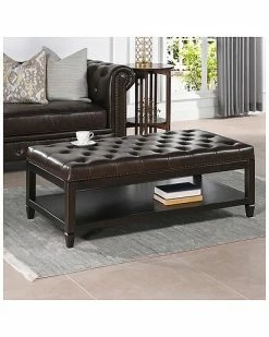 Jennifer Taylor Home Sylvan Farmhouse Birch Wood Tufted Cocktail Storage Ottoman -Shop Style Sales 3050043686 RLLD 5
