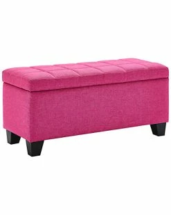 Worldwide Home Furnishings Lila Storage Ottoman