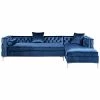 Inspired Home Alison Right Facing Chaise Sectional Sofa