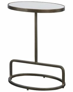 Uttermost Jessenia White Marble Accent Table Home