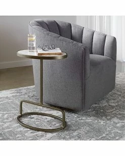Alternative view of Uttermost Jessenia White Marble Accent Table Home