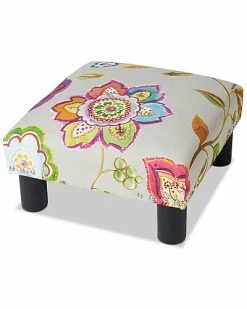 Jennifer Taylor Home Ules 16in Square Accent Footstool Ottoman