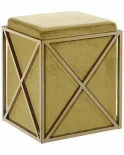 Chic Home Vana Cognac Ottoman