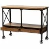 Design Studios Alves Wheeled Console Table Home -Shop Style Sales 3050076500 RLLD 1