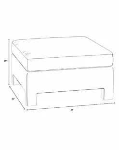 Skyline Furniture Ivory Ottoman Home -Shop Style Sales 3050081229 RLLD 3