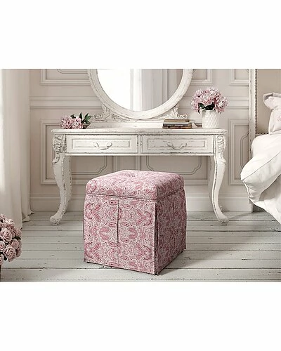 Shabby Chic Kale Storage Ottoman Home 4 Shabby Chic Kale Storage Ottoman Home - Image 2