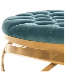 Safavieh Couture Rumi Tufted Velvet Ottoman Home -Shop Style Sales 3050097327 RLLD 2