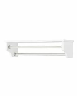 Alaterre Dover Over Toilet Organizer With Side Shelving, Bathroom Shelf With 2 Towel Rods Home 7 Alaterre Dover Over Toilet Organizer With Side Shelving, Bathroom Shelf With 2 Towel Rods Home -Shop Style Sales 3050098639 RLLD 3