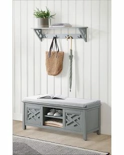 Alaterre Coventry Coat Hook With Storage Bench Hall Tree Set Home -Shop Style Sales 3050098656 RLLD 2