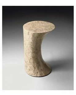 Butler Specialty Company Jaxon Oval Fossil Stone Side Table Home