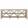 Abraham + Ivy Sawyer 68In White Oak Tv Stand Home