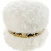 Nicole Miller Seagal Faux Fur Ottoman Home