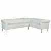 Chic Home Giovanni Beige Velvet Right Sectional