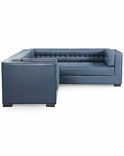 Chic Home Lorenzo Navy Leather Right Sectional 5 Chic Home Lorenzo Navy Leather Right Sectional -Shop Style Sales 3050108640 RLLD 2
