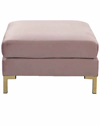 Chic Home Girardi Blush Ottoman 4 Chic Home Girardi Blush Ottoman - Image 2