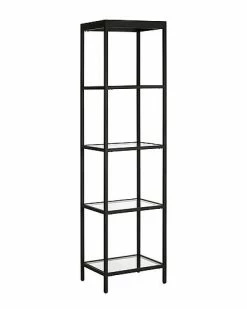Abraham + Ivy Lexis 18In Wide Blackened Bronze Bookcase Home