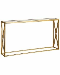 Abraham + Ivy Lo 55In Brass Finish Console Table Home