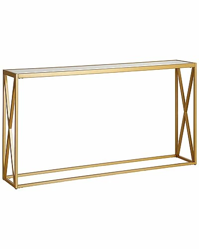Abraham + Ivy Lo 55In Brass Finish Console Table Home 3 Abraham + Ivy Lo 55In Brass Finish Console Table Home