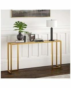 Abraham + Ivy Oscar 55In Brass Finish Console Table Home 5 Abraham + Ivy Oscar 55In Brass Finish Console Table Home -Shop Style Sales 3050112869 RLLD 2