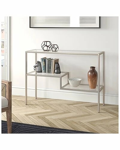 Abraham + Ivy Lovett 42In Satin Nickel Console Table Home 4 Abraham + Ivy Lovett 42In Satin Nickel Console Table Home - Image 2