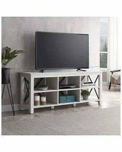 Alternative view of Abraham + Ivy Sawyer 58In White Tv Stand Home
