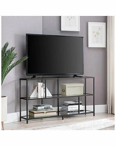 Abraham + Ivy Clark Blackened Bronze Tv Stand Home 4 Abraham + Ivy Clark Blackened Bronze Tv Stand Home - Image 2