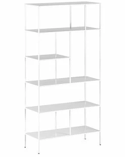 Abraham + Ivy Winthrop 72In Tall White Bookcase Home