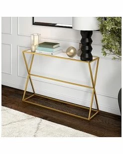 Alternative view of Abraham + Ivy Sabrina Brass Finish Console Table Home