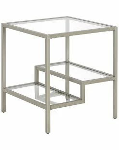 Abraham + Ivy Lovett Satin Nickel Side Table Home