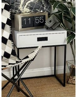 Peyton Lane Ight Grey Pine And Metal Accent Table Home 9 Peyton Lane Ight Grey Pine And Metal Accent Table Home -Shop Style Sales 3050119755 RLLD 4