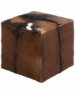 Peyton Lane Square Goat Stool Home