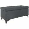 Worldwide Home Furnishings Modern Tufted Storage Ottoman