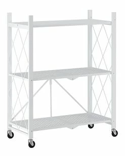 Worldwide Home Furnishings Able 3-Tier Metal Shelf
