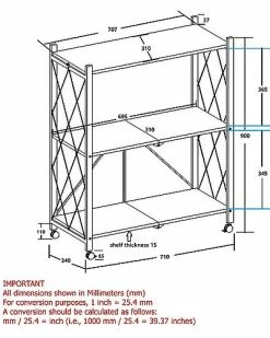 Worldwide Home Furnishings Able 3-Tier Metal Shelf 7 Worldwide Home Furnishings Able 3-Tier Metal Shelf -Shop Style Sales 3050126893 RLLD 3