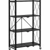 Worldwide Home Furnishings I Foldable 4-Tier Metal Shelf 2 Worldwide Home Furnishings I Foldable 4-Tier Metal Shelf -Shop Style Sales 3050126894 RLLD 1