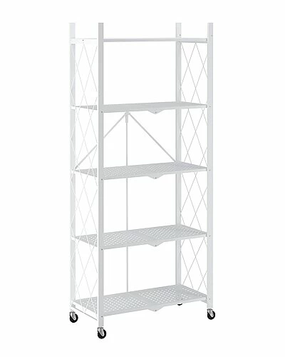 Worldwide Home Furnishings Able 5-Tier Metal Shelf 3 Worldwide Home Furnishings Able 5-Tier Metal Shelf