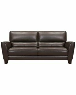 Armen Living Kester 81In Square Arm Espresso Leather Sofa Home -Shop Style Sales 3050127753 RLLD 3