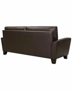 Armen Living Kester 81In Square Arm Espresso Leather Sofa Home -Shop Style Sales 3050127753 RLLD 4