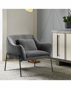 Armen Living Karen Velvet Modern Accent Chair Home -Shop Style Sales 3050127771 RLLD 2