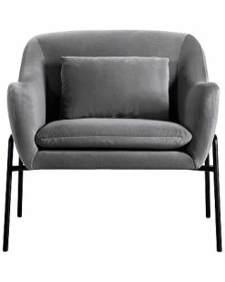 Armen Living Karen Velvet Modern Accent Chair Home -Shop Style Sales 3050127771 RLLD 3