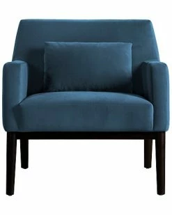 Armen Living Oliver Velvet Modern Accent Chair Home -Shop Style Sales 3050127773 RLLD 3